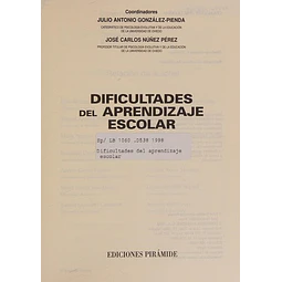 Dificultades aprendizaje escolar