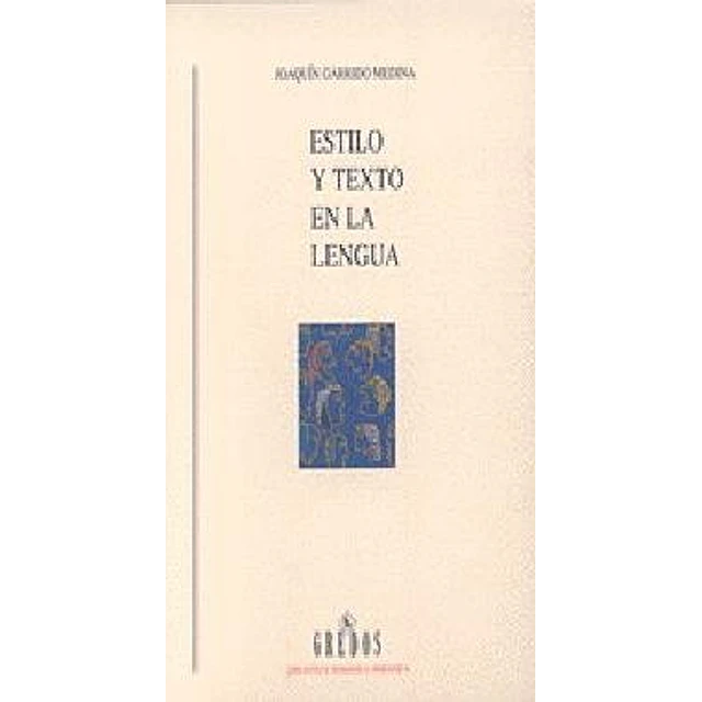 Estilo y texto en la lengua.