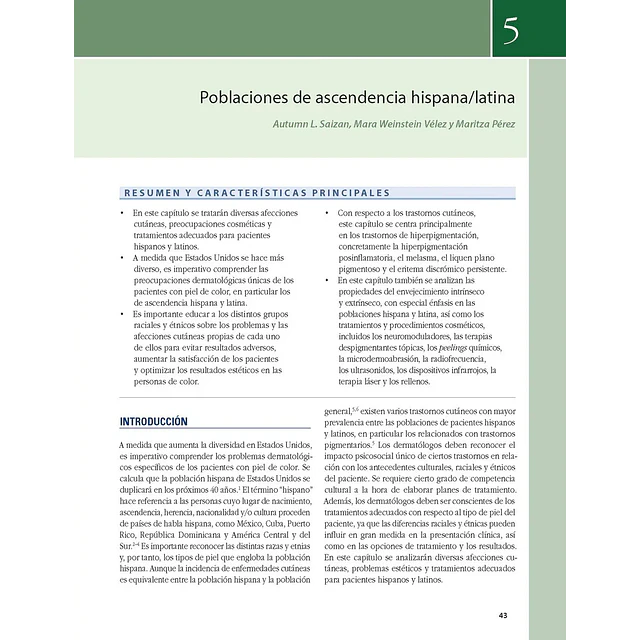 Procedimientos en dermatologia cosmética