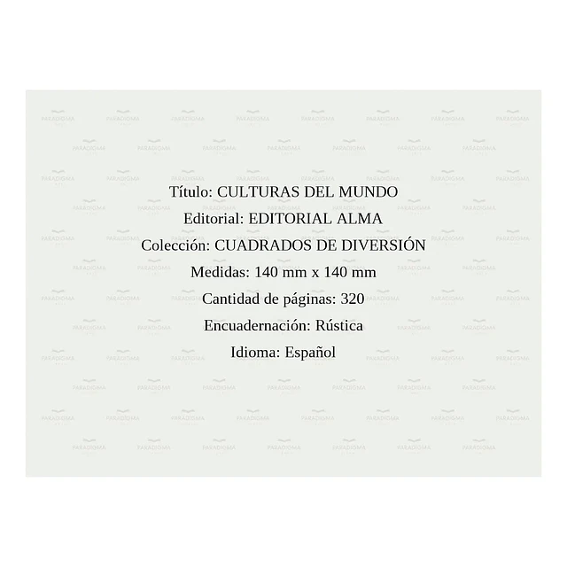Culturas del mundo