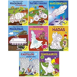 Castillos medievales. Pego y coloreo mis libros