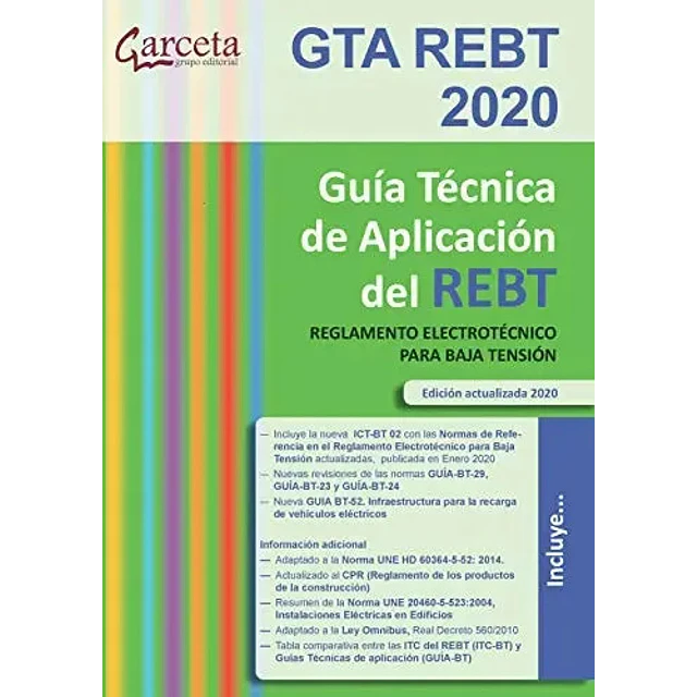 Guía técnica de aplicación del REBT GTA REBT 2020