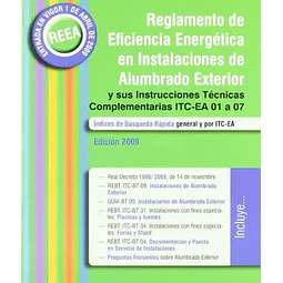 REEA Reglamento de Eficiencia Energética en Instalaciones de Alumbrado Exterior