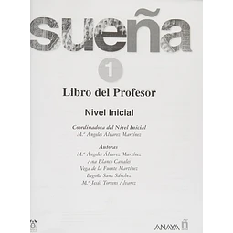 Sueña 1 Libro del Profesor Español Lengua Extranjera
