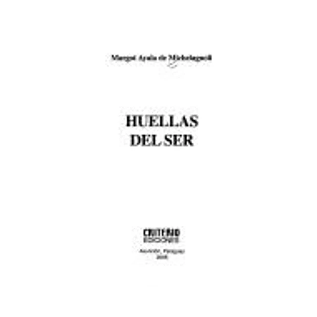 Huellas del ser