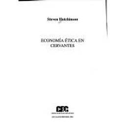 Economia etica en Cervantes