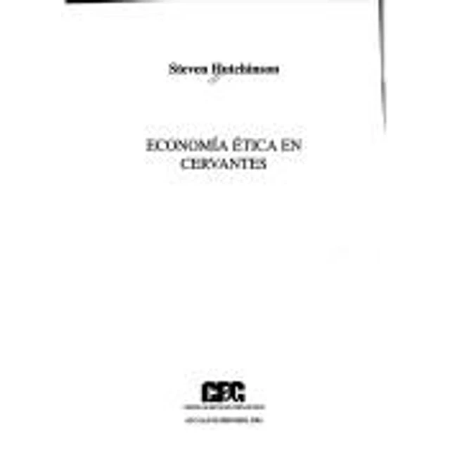 Economia etica en Cervantes