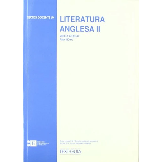 Literatura anglesa II textos Docents