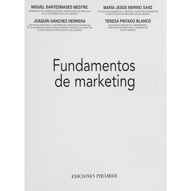 Fundamentos de Marketing