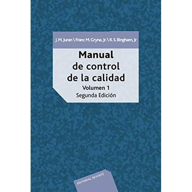 Manual de Control de Calidad 2 Tomos