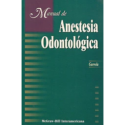 Manual de Anestesia Odontologica