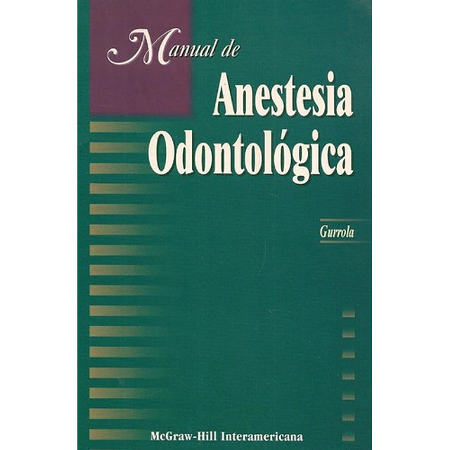 Manual de Anestesia Odontologica