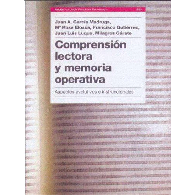 Comprensión lectora y memoria operativa