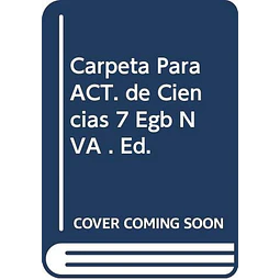 Carpeta de actividades para ciencia 7