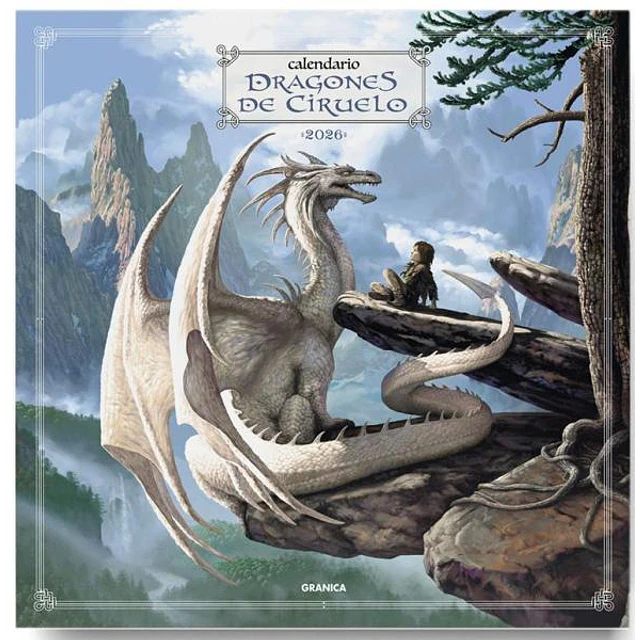 Dragones de ciruelo 2026. Calendario pared
