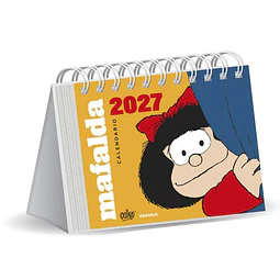 Mafalda 2027 | calendario  de escritorio amarillo sin caja