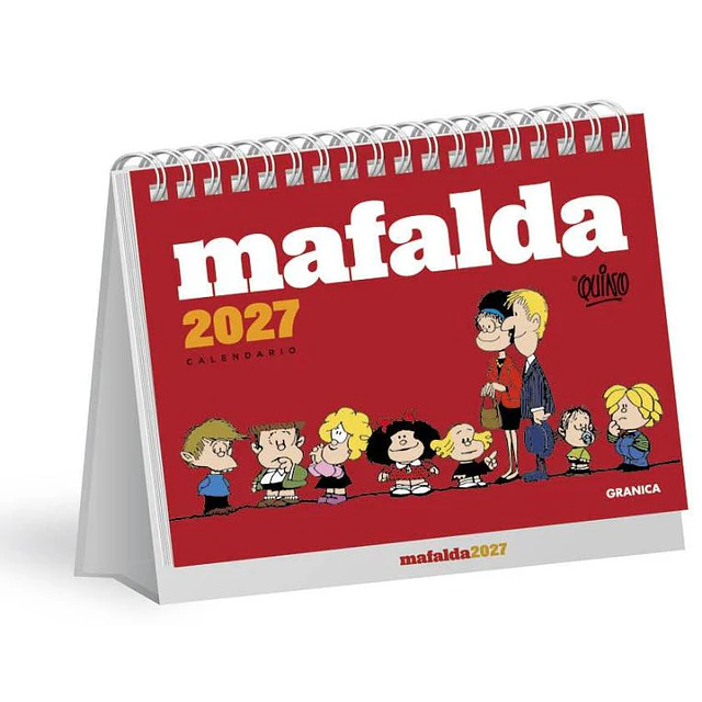 Mafalda 2027 | calendario de escritorio mensual