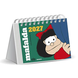 Mafalda 2027 | calendario de escritorio verde sin caja