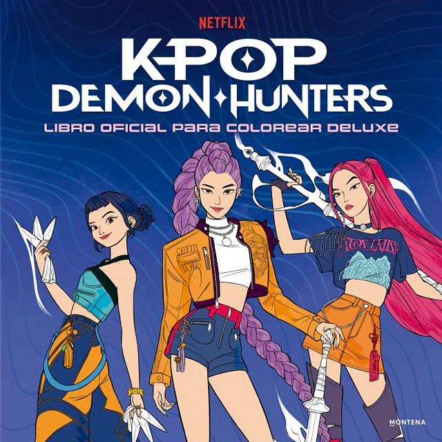 Kpop demon hunters. Libro oficial para colorear deluxe