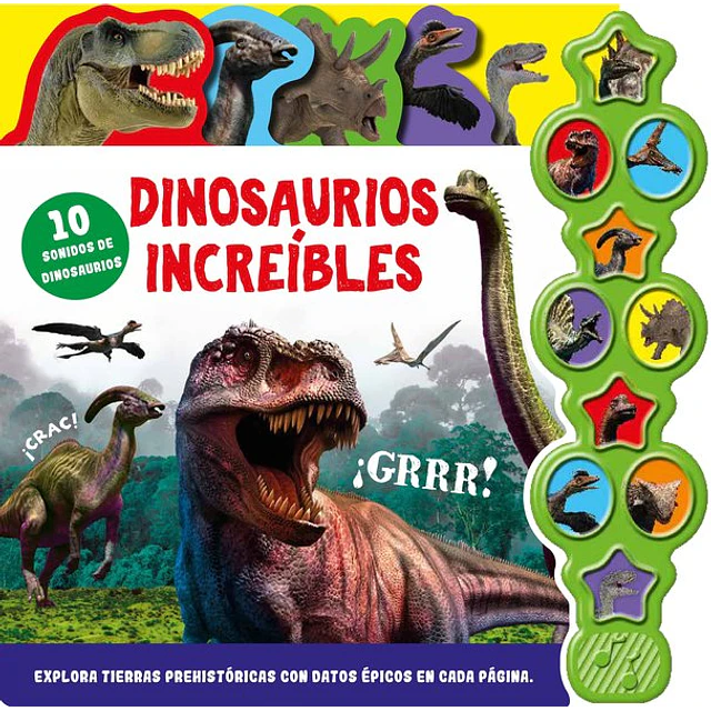 10 sonidos de animales | dinosaurios increibles