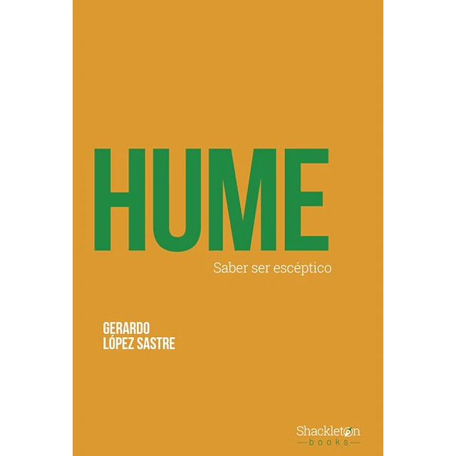 Hume. Saber ser esceptico