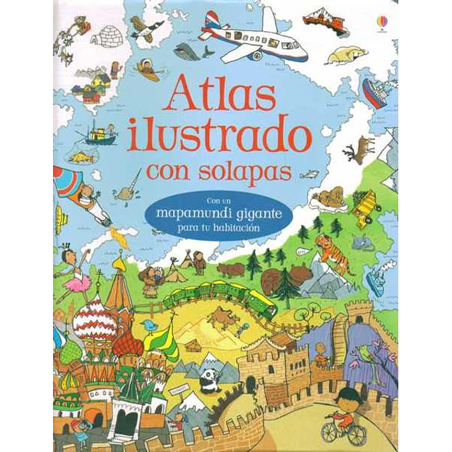 Atlas ilustrado con solapas