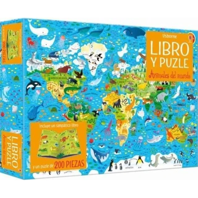 Animales del mundo. Libro y puzle