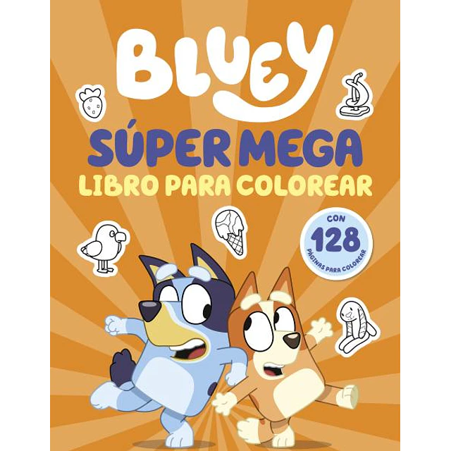 Bluey | super mega libro para colorear