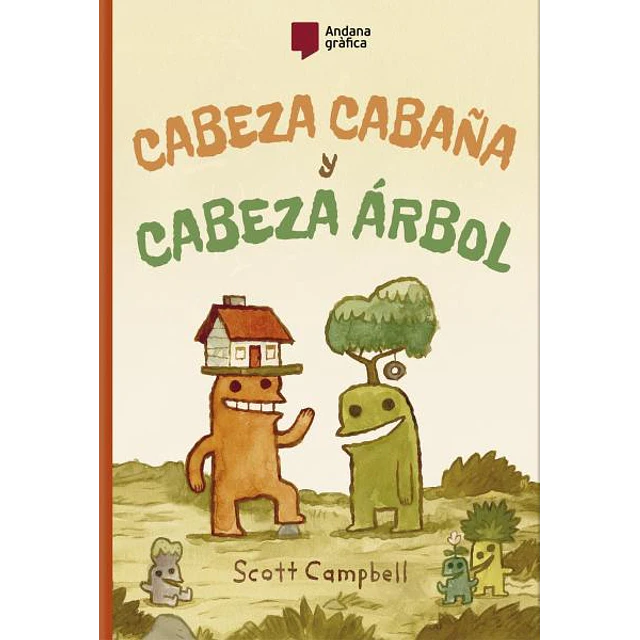 Cabeza cabaña y cabeza arbol