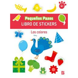 Los colores. Libro de stickers pequeños pasos