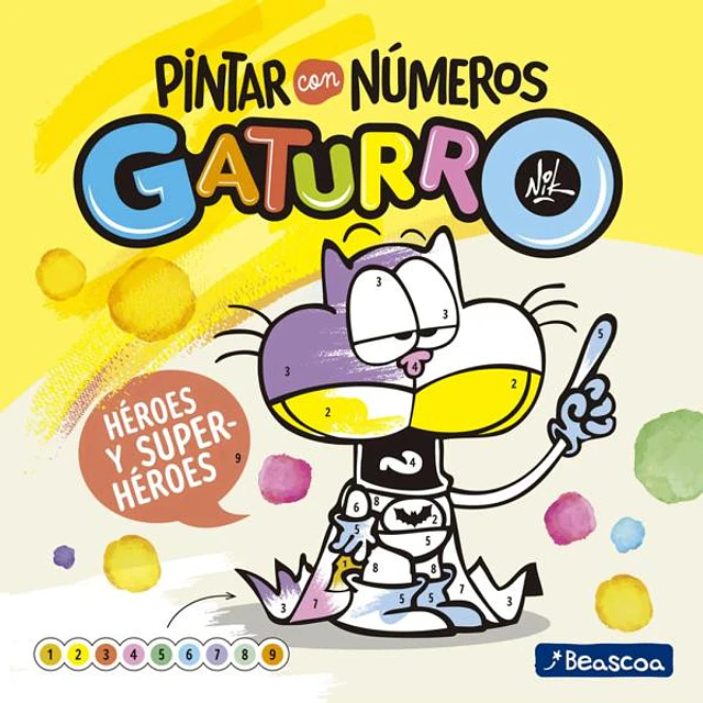 Gaturro. Pintar con numeros