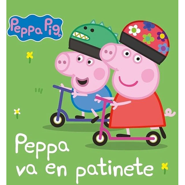 Peppa va en patinete