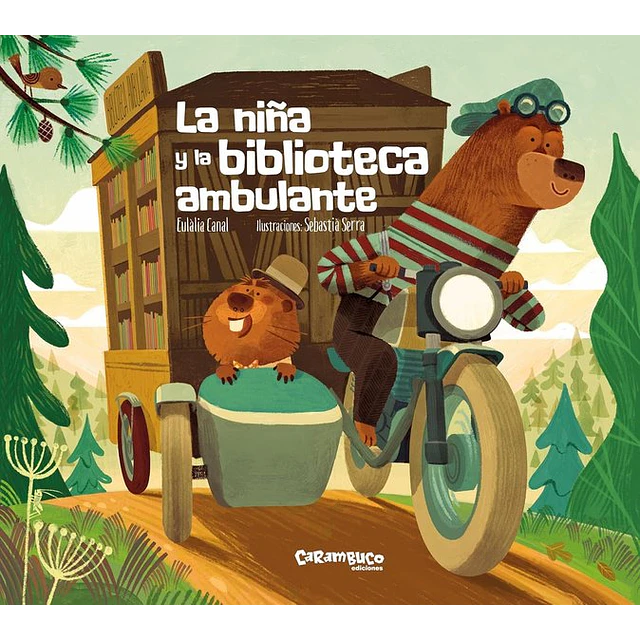La niña y la biblioteca ambulante