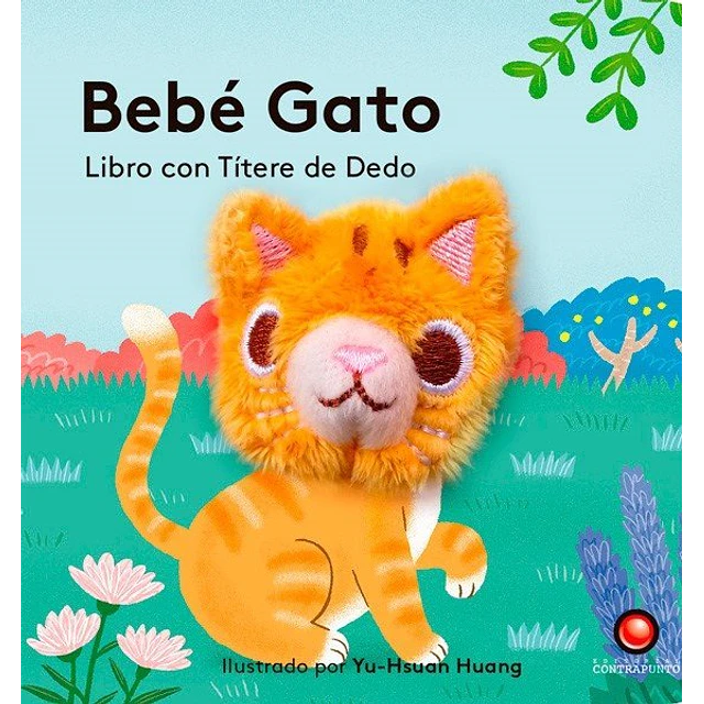 Libro con titere de dedo. Bebe gato