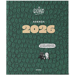 Agenda quino 2026 encuadernada verde