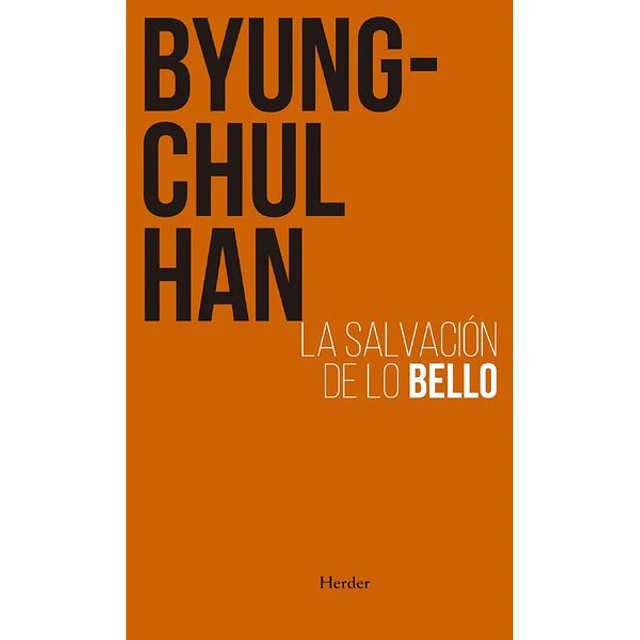 La salvacion de lo bello