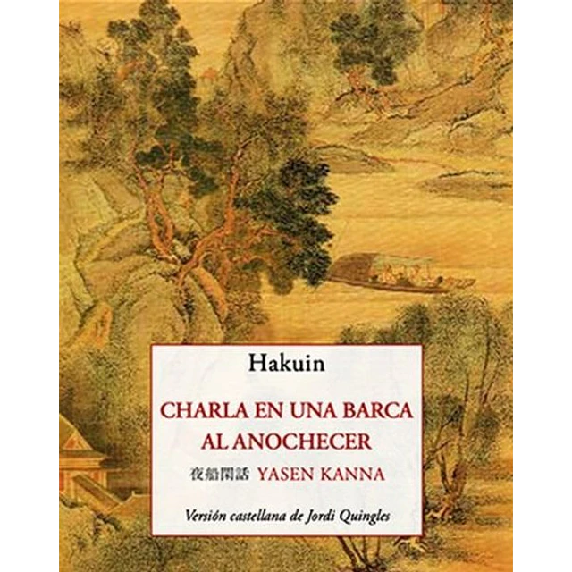 Charla en ina barca al anochecer