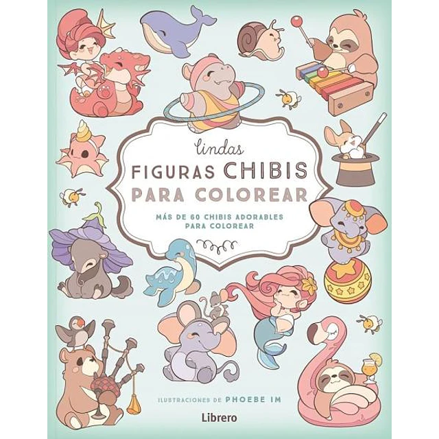 Lindas figuras chibis para colorear