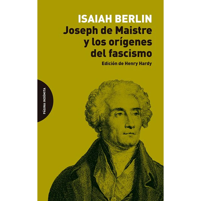 Joseph de maistre y los origenes del fascismo