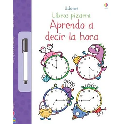 Aprendo a decir la hora. Libros pizarra