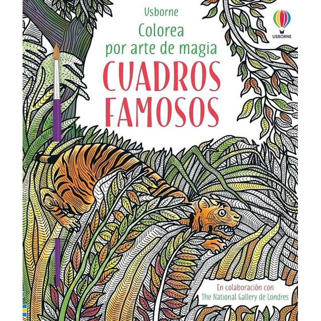 Cuadros famosos colorea por arte de magia con pincel