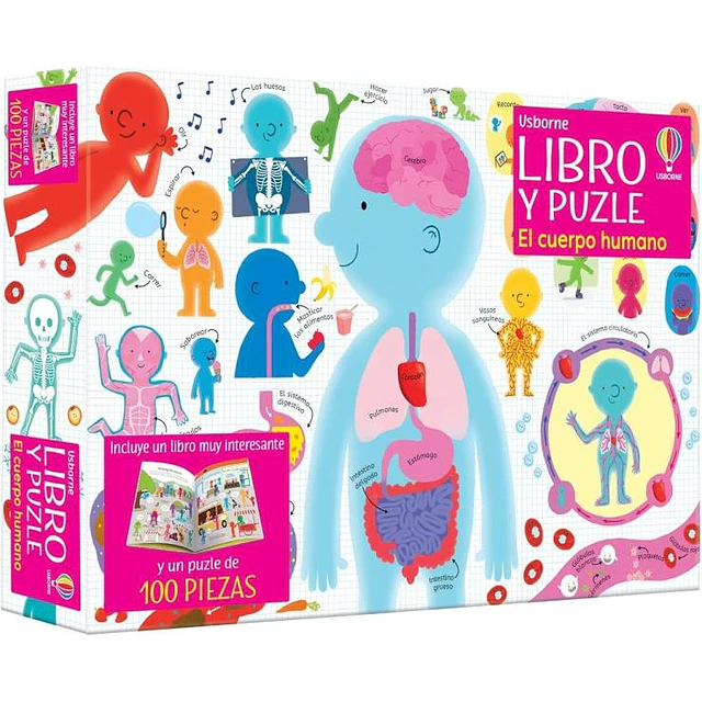 El cuerpo humano,. Libro y puzle