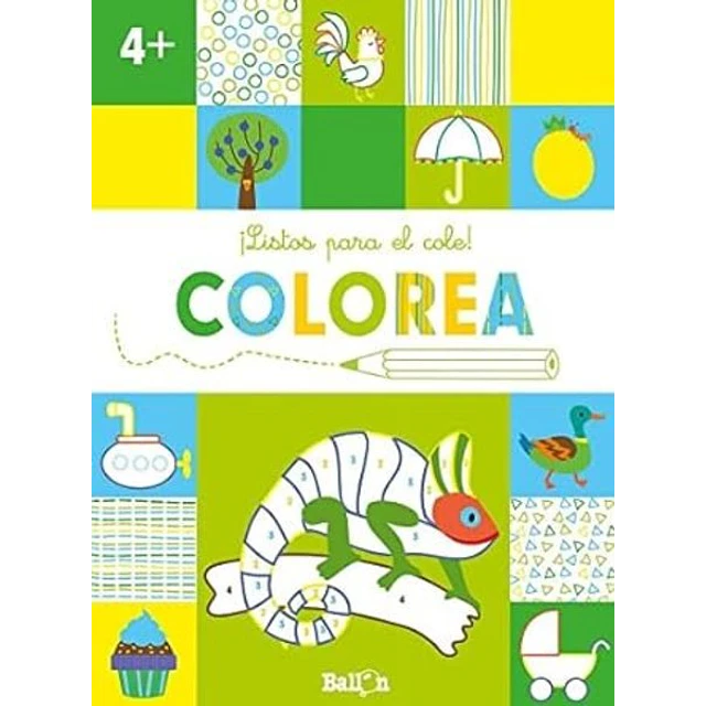 Colorea 4 + ¡Listos para el cole!