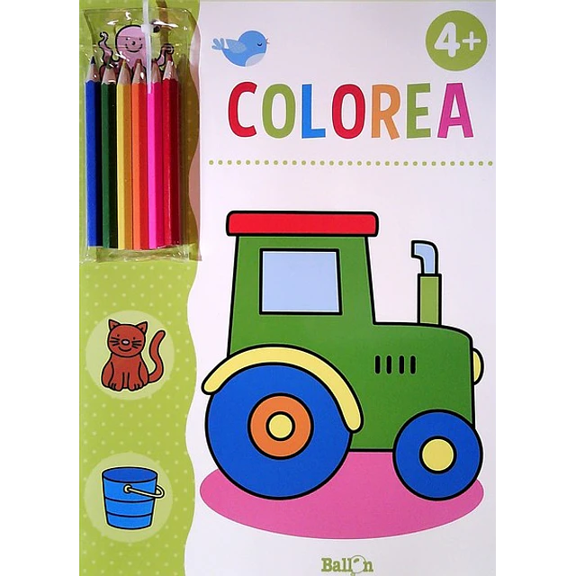 Colorea tractor 4 +