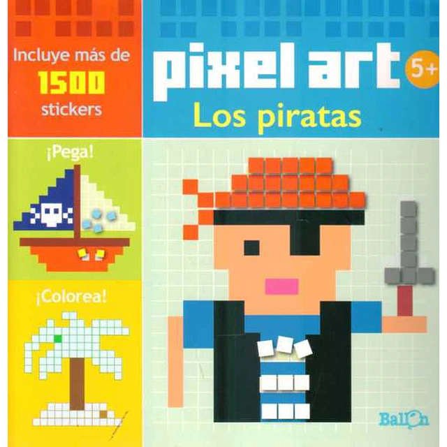 Los piratas. Pixel art 5+