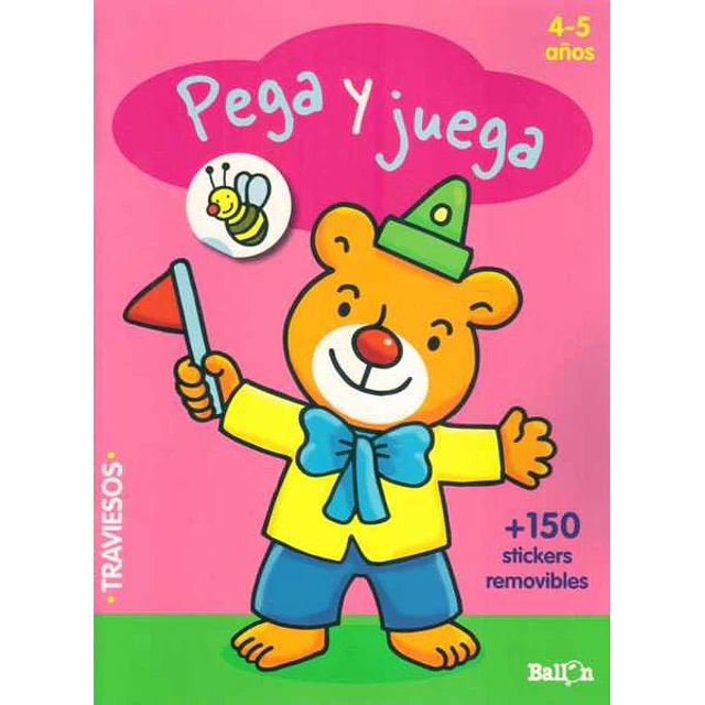 Pega y juega rosa 4 - 5 años