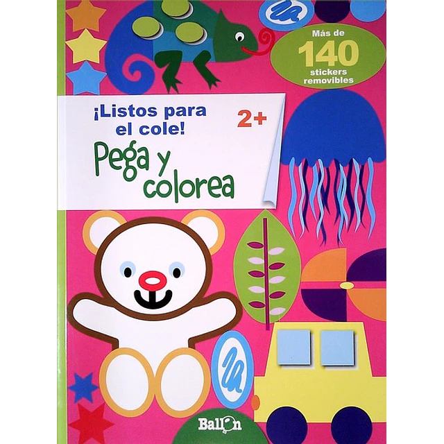Pega y colorea 2 +. Listos para el cole
