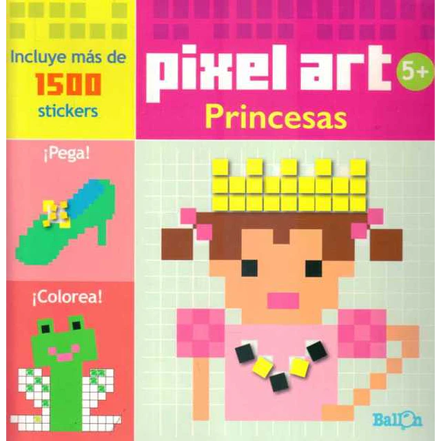 Princesas. Pixel art 5+