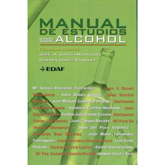 Manual de estudios sobre alcohol