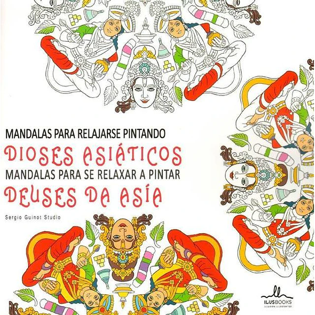 Mandalas para relajarse pintando dioses asiaticos